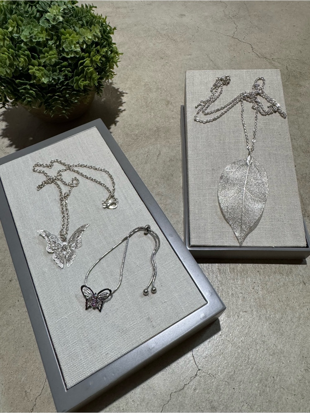Fairycore Fantasy‎ Jewelry Lot Necklace Bracelet Silver Butterfly Ethereal